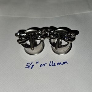 Silver Dragonfly Ear Plugs